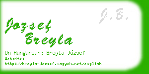 jozsef breyla business card